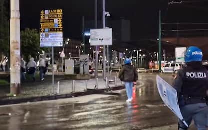 Napoli, scontri tra tifosi dell'Union Berlino e polizia: 11 fermi