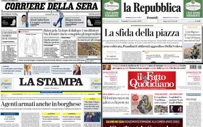 Le prime pagine dei quotidiani di oggi 17 novembre: la rassegna stampa