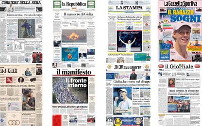 Le prime pagine dei quotidiani di oggi 19 novembre: la rassegna stampa