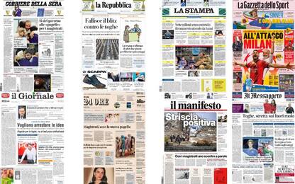 Le prime pagine dei quotidiani di oggi 28 novembre: la rassegna stampa