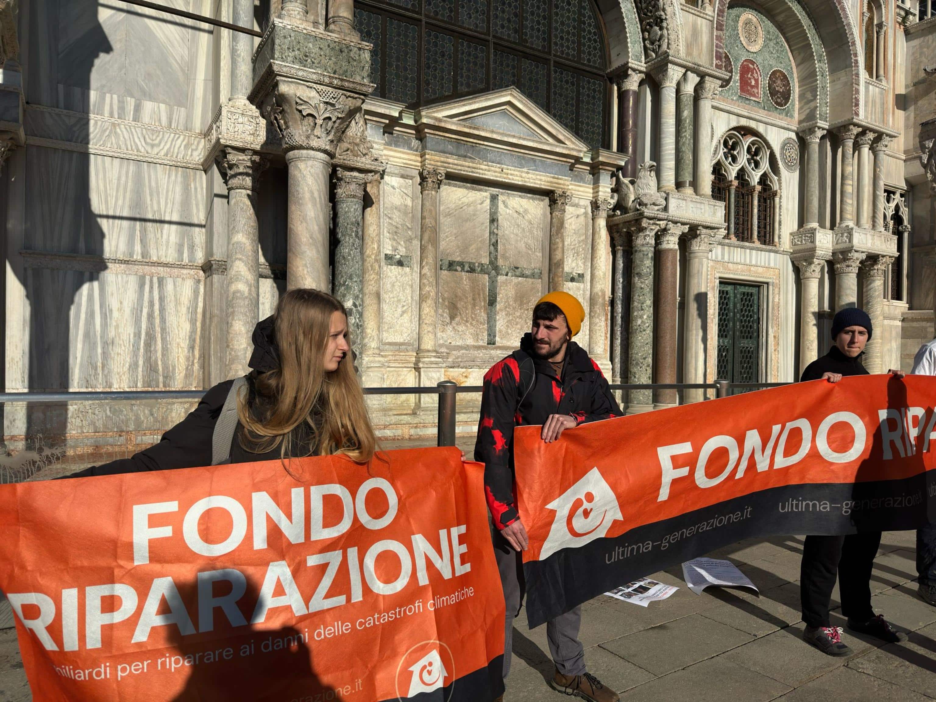 Attivisti clima San Marco Venezia