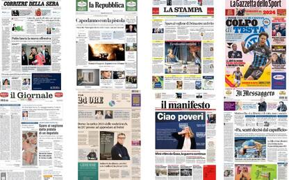 Le prime pagine dei quotidiani di oggi 2 gennaio: la rassegna stampa