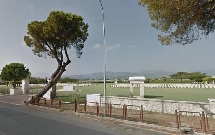 Una veduta del cimitero degli Inglesi, a Montecorvino Pugliano, in provincia di Salerno