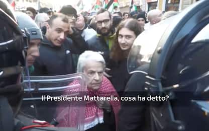 Chi è la 94enne che ha parlato con un carabiniere al corteo pro-Gaza
