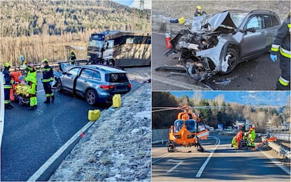 Alto Adige, rapisce il figlio e scappa ma si schianta contro un camper