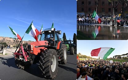 Protesta agricoltori, in 1.500 al Circo Massimo a Roma. FOTO