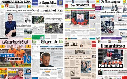 Le prime pagine dei quotidiani di oggi 17 febbraio: la rassegna stampa