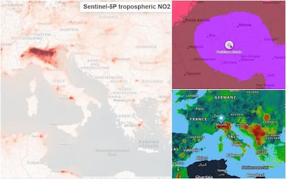 Inquinamento dell'aria, le mappe dell'Italia e della Pianura Padana