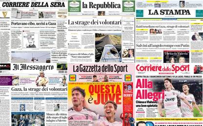 Le prime pagine dei quotidiani di oggi 3 aprile: la rassegna stampa