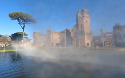 Roma, dopo 1500 anni torna l'acqua alle Terme di Caracalla. VIDEO