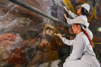 Napoli, il restauro della Deposizione di Cristo di Santa Maria La Nova