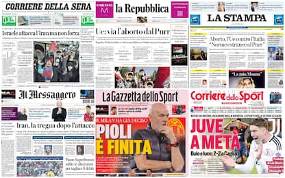 Le prime pagine dei quotidiani di oggi 20 aprile: la rassegna stampa