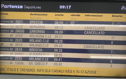 Sciopero treni 5 maggio: alcune cancellazioni e ritardi