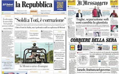  Le prime pagine dei quotidiani di oggi 19 maggio: la rassegna stampa 