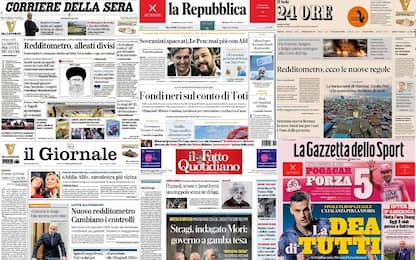 Le prime pagine dei quotidiani di oggi 22 maggio: la rassegna stampa