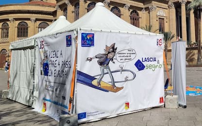 Palermo, il fumetto-guida sull'Europa che si può ascoltare
