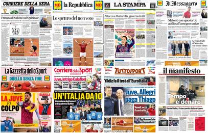 Le prime pagine dei quotidiani di oggi 4 giugno: la rassegna stampa