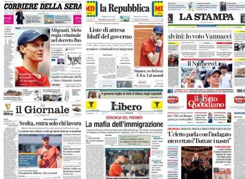 Le prime pagine dei quotidiani di oggi 5 giugno: la rassegna stampa