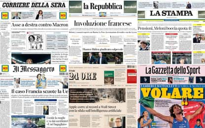 Le prime pagine dei quotidiani di oggi 12 giugno: la rassegna stampa