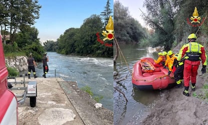 Recuperato cadavere dall'Adda. Un altro corpo nel fiume Volturno