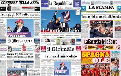 Le prime pagine dei quotidiani di oggi 15 luglio: la rassegna stampa