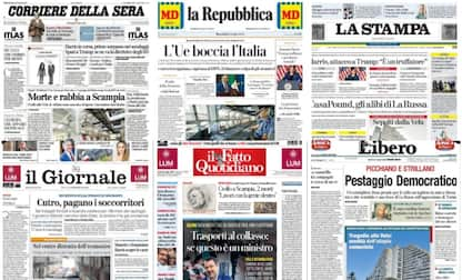 Le prime pagine dei quotidiani di oggi 24 luglio: la rassegna stampa