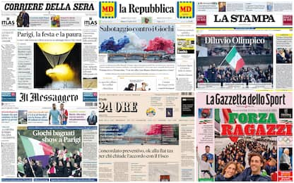 Le prime pagine dei quotidiani di oggi 27 luglio: la rassegna stampa