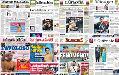 Le prime pagine dei quotidiani di oggi 30 luglio: la rassegna stampa