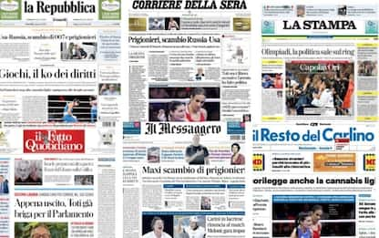 Le prime pagine dei quotidiani di oggi 2 agosto: la rassegna stampa