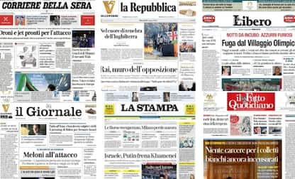 Le prime pagine dei quotidiani di oggi 7 agosto: la rassegna stampa