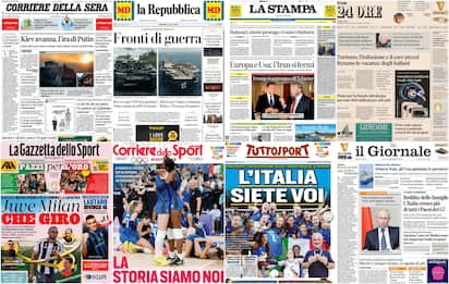 Le prime pagine dei quotidiani di oggi 13 agosto: la rassegna stampa