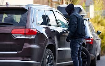 Car thief while stealing a car as a car theft