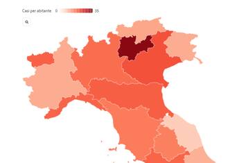 Coronavirus, la situazione in Italia: grafici e mappe