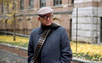 PHILADELPHIA, PA - FEBRUARY 10:  Italian writer Enzo Biagi visiting Wistar Institute on February 10, 1990 in Philadelphia, Pannsylvania. (Photo by Santi Visalli/Getty Images)