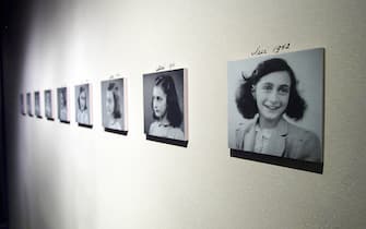 The new Anne Frank exhibit  will  open 11 June 2003 by US First Lady Laura Bush at The United States Holocaust Memorial Museum in Washington, DC. The United States Holocaust Memorial Museum is commemorating its 10th Anniversary from April 2003 to April 2004 through programs that underscore the resonance and urgency of the lessons of the Holocaust for todays world   TIM SLOAN / AFP PHOTO  (Photo credit should read TIM SLOAN/AFP via Getty Images)
