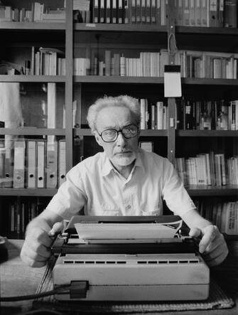 Rome, Italy - January 1986 
Italian writer Primo Levi (1919-1987), who was deported to Auschwitz in 1944, which inspired him powerful memoirs, fiction and poetry. 
© Gianni Giansanti