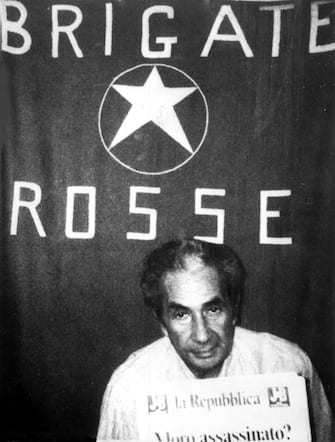 Aldo Moro, prigioniero delle Br, in una foto d'archivio. ANSA