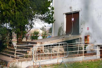 A view of the rear entrance of the disco 'Lanterna Azzurra' in Corinaldo, central Italy,  08 December 2018. At least Six people, all but one of them minors, were killed and about 35 others injured in a stampede of panicked concertgoers early Saturday at a disco in a small town on Italy's central Adriatic coast.
ANSA/PASQUALE BOVE