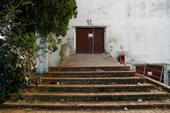 A view of the rear entrance of the disco 'Lanterna Azzurra' in Corinaldo, central Italy,  08 December 2018. At least Six people, all but one of them minors, were killed and about 35 others injured in a stampede of panicked concertgoers early Saturday at a disco in a small town on Italy's central Adriatic coast.
ANSA/PASQUALE BOVE