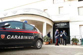 Carabinieri officers stand in front of the disco 'Lanterna Azzurra' in Corinaldo, central Italy, central Italy, 08 December 2018. At least Six people, all but one of them minors, were killed and about 35 others injured in a stampede of panicked concertgoers early Saturday at a disco in a small town on Italy's central Adriatic coast.
ANSA/PASQUALE BOVE
