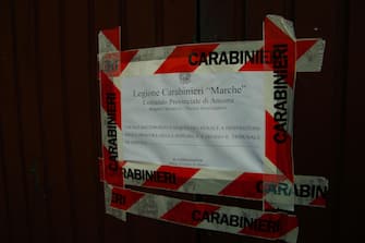 The seals affixed by the Carabinieri on the exits of the disco 'Lanterna Azzurra' in Corinaldo, central Italy,  08 December 2018. At least Six people, all but one of them minors, were killed and about 35 others injured in a stampede of panicked concertgoers early Saturday at a disco in a small town on Italy's central Adriatic coast.
ANSA/PASQUALE BOVE