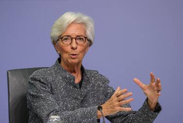 European Central Bank (ECB) President Christine Lagarde speaks during a press conference following the meeting of the Governing Council of the European Central Bank in Frankfurt am Main, Germany, 12 March 2020.  ANSA/ARMANDO BABANI