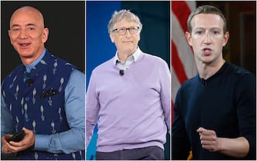 Jeff Bezos, Bill Gates, Mark Zuckerberg