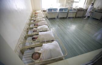 Neonati in ospedale in una foto d'ARCHIVIO. ANSA
