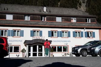 A general view shows the "Hotel Bagni di Salomone" in Anterselva, Italian Alps, on February 22, 2020 as a police operation linked to suspicions of doping was underway at the hotel hosting Russian athletes at the IBU Biathlon World Cup in Anterselva. - The operation was requested by the Bolzano public prosecutor's office and involved two Russians, an athlete and his trainer, a Carabineieri Police spokesman said. (Photo by MARCO BERTORELLO / AFP) (Photo by MARCO BERTORELLO/AFP via Getty Images)