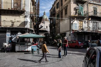 PALERMO, ITALY - NOVEMBER 21: People stroll in the area of the popular Ballaro market on November 21, 2019 in Palermo, Italy. (Photo by Emanuele Cremaschi/Getty Images)