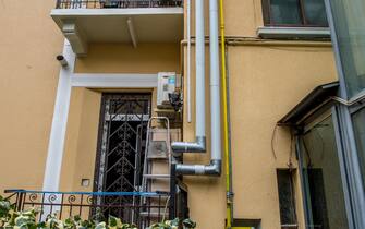 Inaugurazione condominio che ha beneficato dell'ecobonus in Viale Murillo 10 (Carlo Cozzoli/Fotogramma, Milano - 2019-10-15) p.s. la foto e' utilizzabile nel rispetto del contesto in cui e' stata scattata, e senza intento diffamatorio del decoro delle persone rappresentate