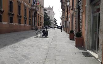 Perugia questa mattina, 10 marzo 2020. ANSA
