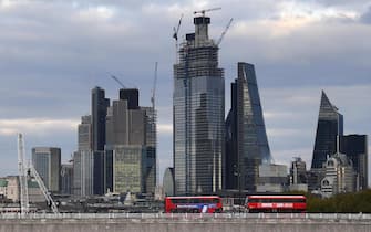epa07103010 The City of London, the capital's financial district in central London, Britain, 18 October  2018. A possible no deal Brexit is threatening to put on hold a thriving London economy.  EPA/ANDY RAIN