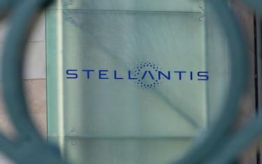 The "Stellantis" sign posted at the main entrance of the Fiat Mirafiori building in Turin, Italy, 17 January 2021.
ANSA/ALESSANDRO DI MARCO